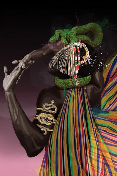 Snakes: Sacred Beauty - Oxumare by Marcio Alek