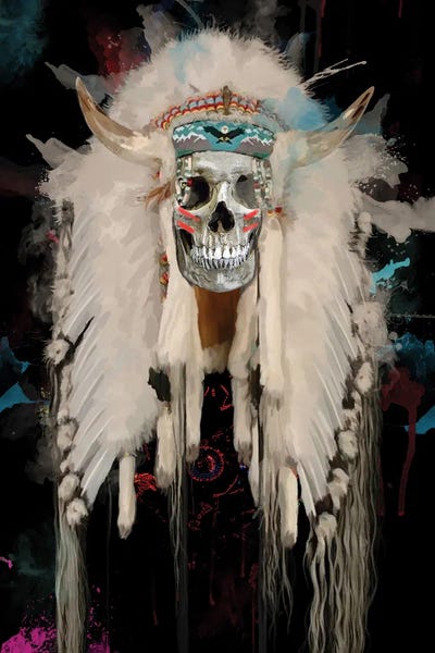 Indigenous & Native American Culture: Skull I by Marcio Alek