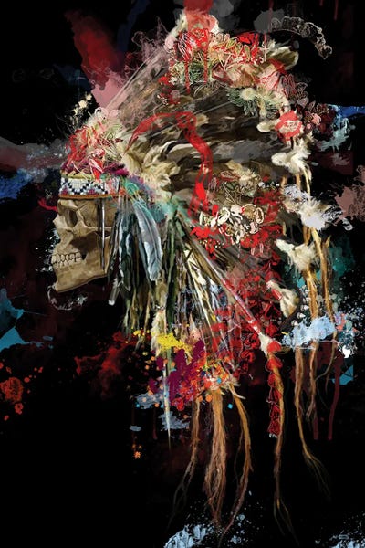 Indigenous & Native American Culture: Skull II by Marcio Alek
