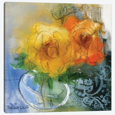 Bouquet II Canvas Print #MAR2} by Marina Louw Canvas Artwork