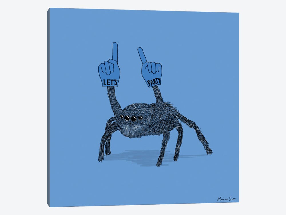 Party Spider by Martina Scott 1-piece Canvas Art Print