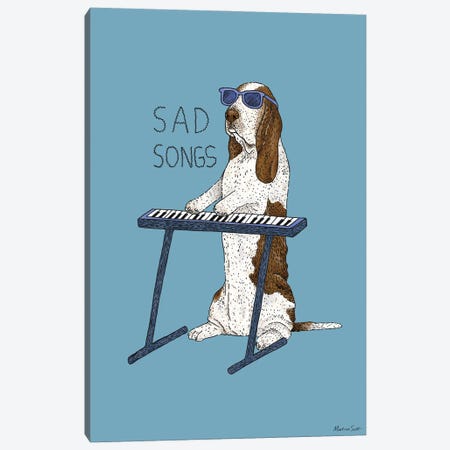 Sad Songs Canvas Print #MAS105} by Martina Scott Canvas Artwork