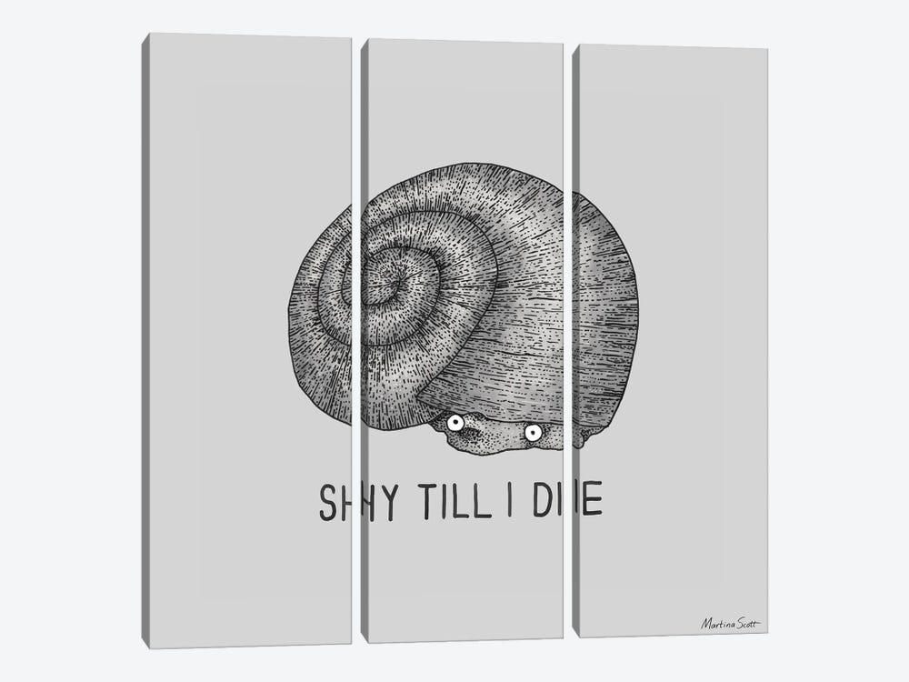 Shy Snail by Martina Scott 3-piece Art Print