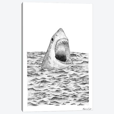 Shark Canvas Print #MAS121} by Martina Scott Canvas Art Print