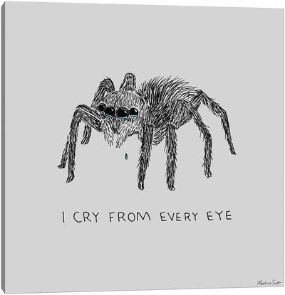 Cry From Every Eye Canvas Art Print - Spider Art