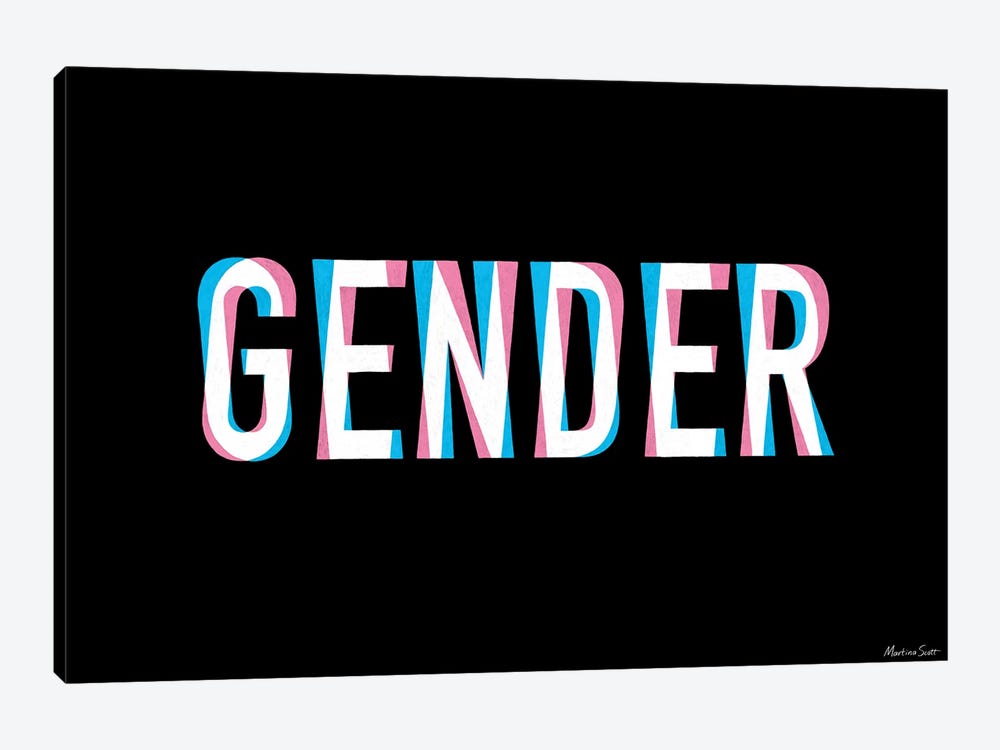 Gender Bender by Martina Scott 1-piece Canvas Wall Art