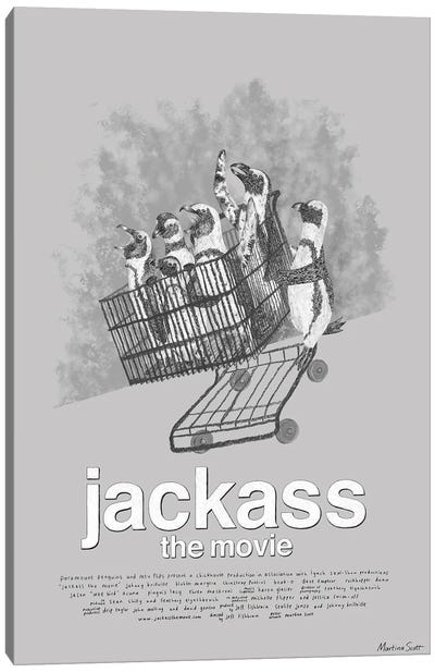 Jackass The Movie Canvas Art Print - Martina Scott