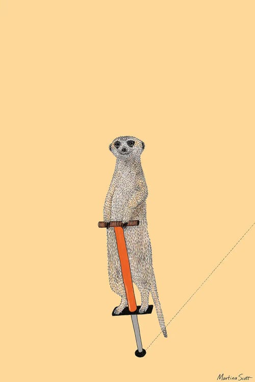 Meerkat On A Pogo Stick