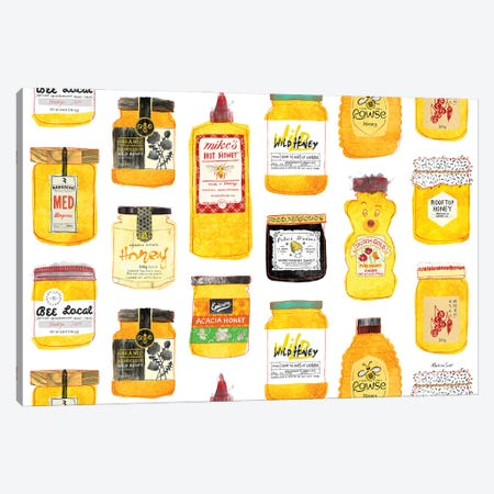 All The Honeys Canvas Print #MAS3} by Martina Scott Art Print