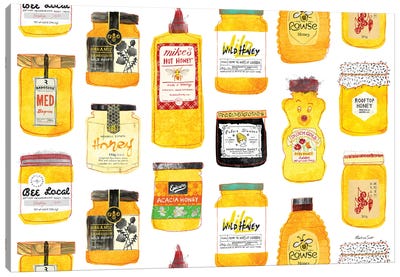 All The Honeys Canvas Art Print - Martina Scott