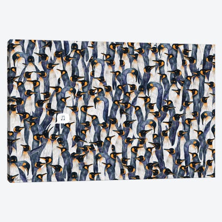 Singing Penguin Canvas Print #MAS64} by Martina Scott Canvas Print