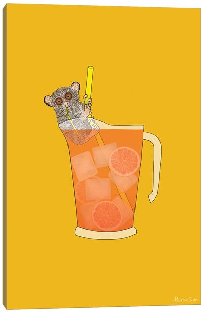 Sippin' On Gin And Juice Canvas Art Print - Martina Scott