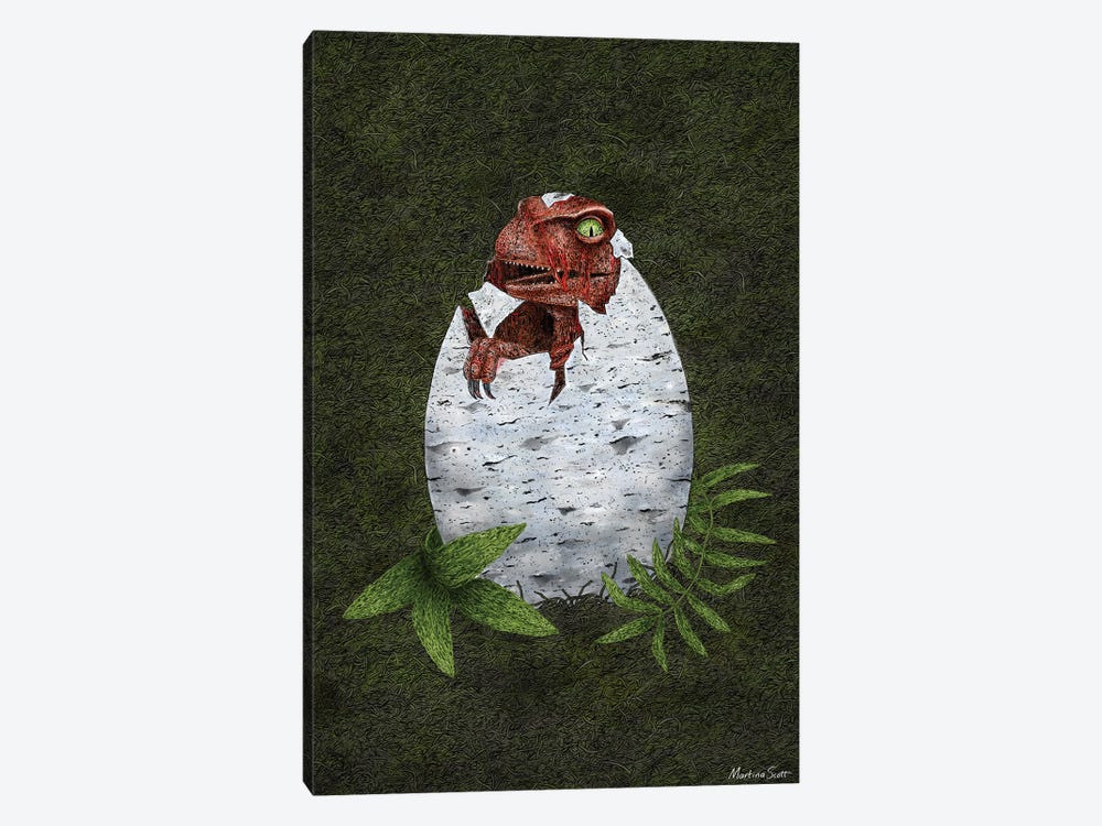 Baby Raptor by Martina Scott 1-piece Canvas Art Print