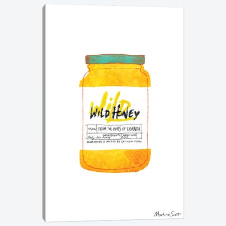 Wild Honey Canvas Print #MAS80} by Martina Scott Canvas Wall Art