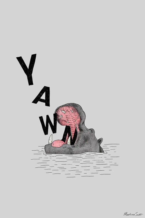 Yawning Hippo