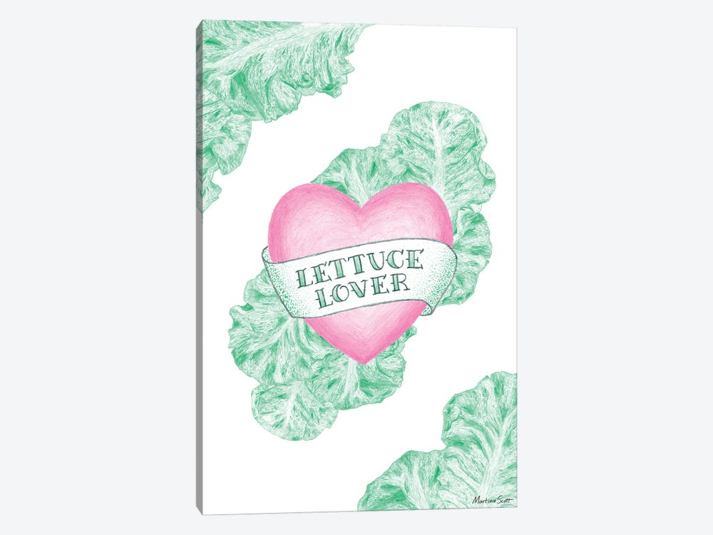 Lettuce Lover by Martina Scott 1-piece Canvas Artwork