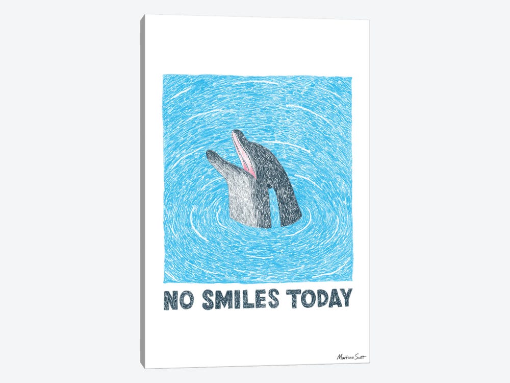 No Smiles Today by Martina Scott 1-piece Canvas Artwork