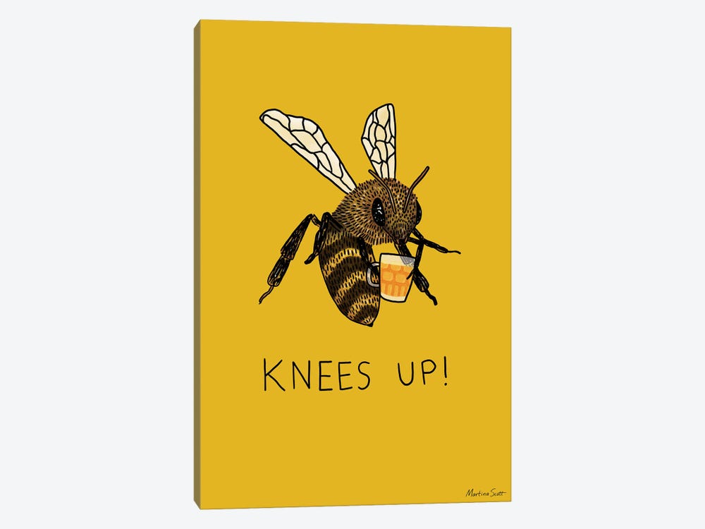 (Bee's) Knees Up by Martina Scott 1-piece Canvas Artwork