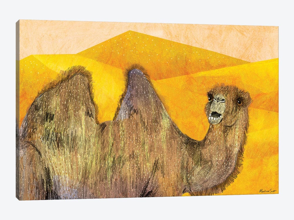 Camel by Martina Scott 1-piece Canvas Art Print
