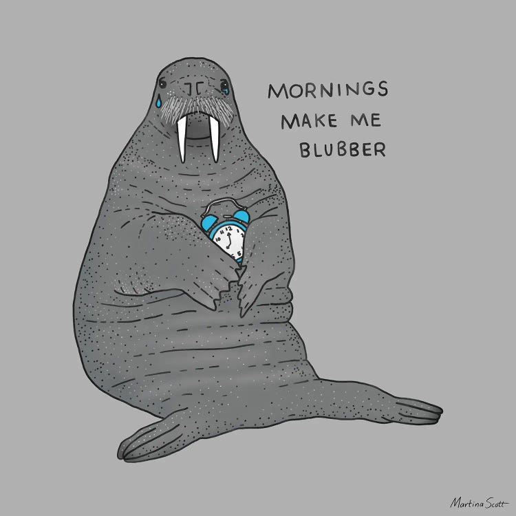 Mornings Make Me Blubber