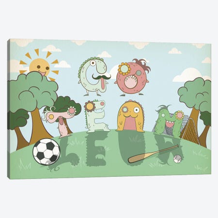Go Team Canvas Print #MAT13} by 5by5collective Canvas Art
