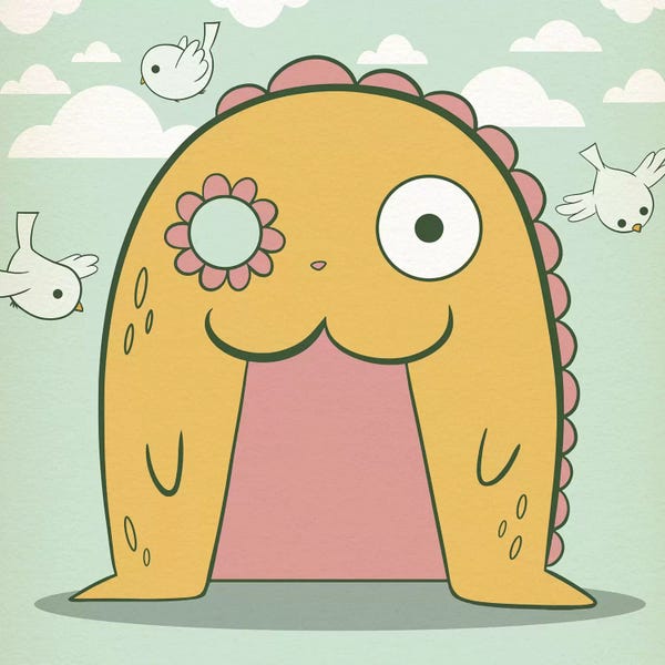 The Letter A: A - Monster Alphabet by 5by5collective