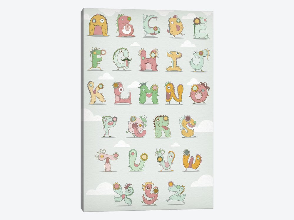 Alphabet Chart1 by 5by5collective 1-piece Art Print