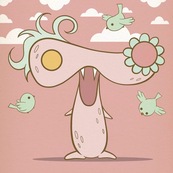 Canvas Print: T - Monster Alphabet by 5by5collective