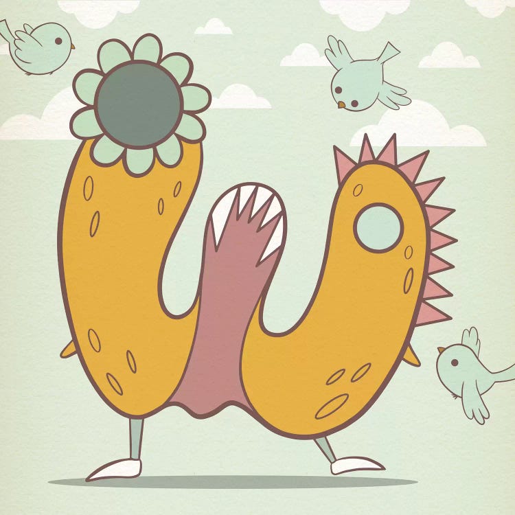 W - Monster Alphabet