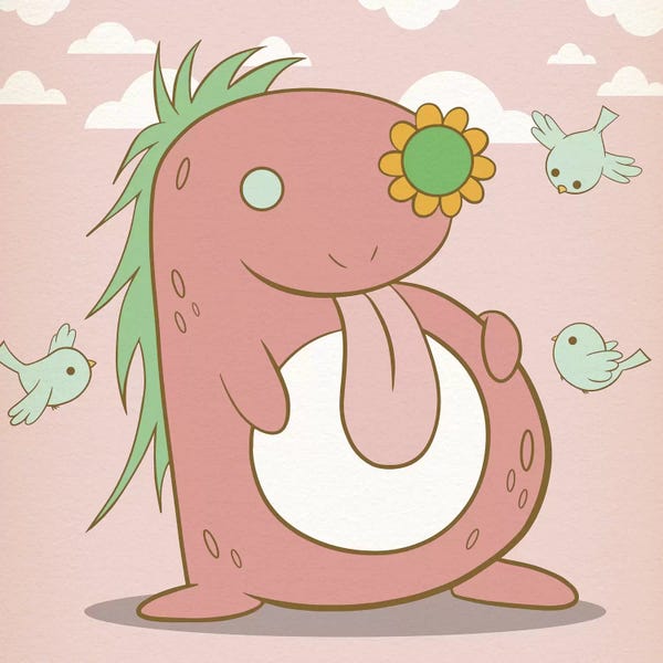 The Letter B: B - Monster Alphabet by 5by5collective