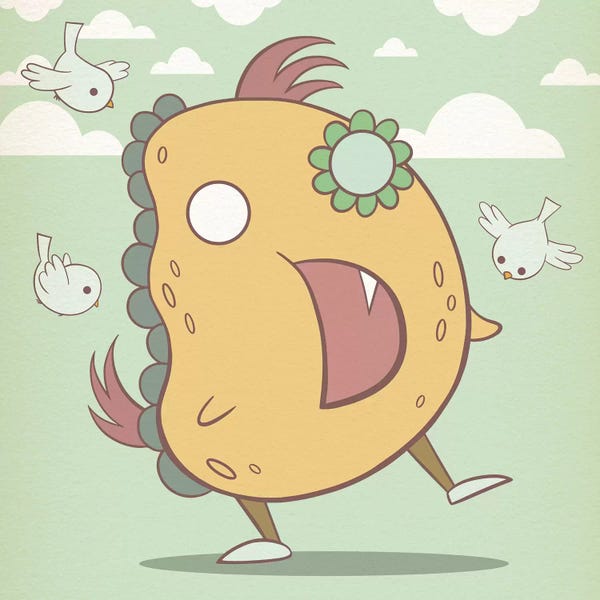 The Letter D: D - Monster Alphabet by 5by5collective