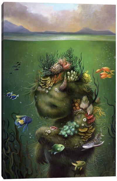 Submerged Canvas Art Print - Dan May