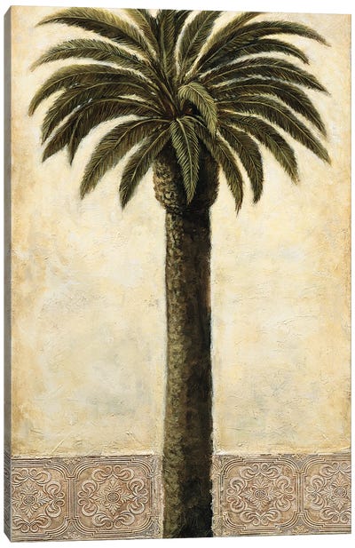 Silhouette Palms I Canvas Art Print