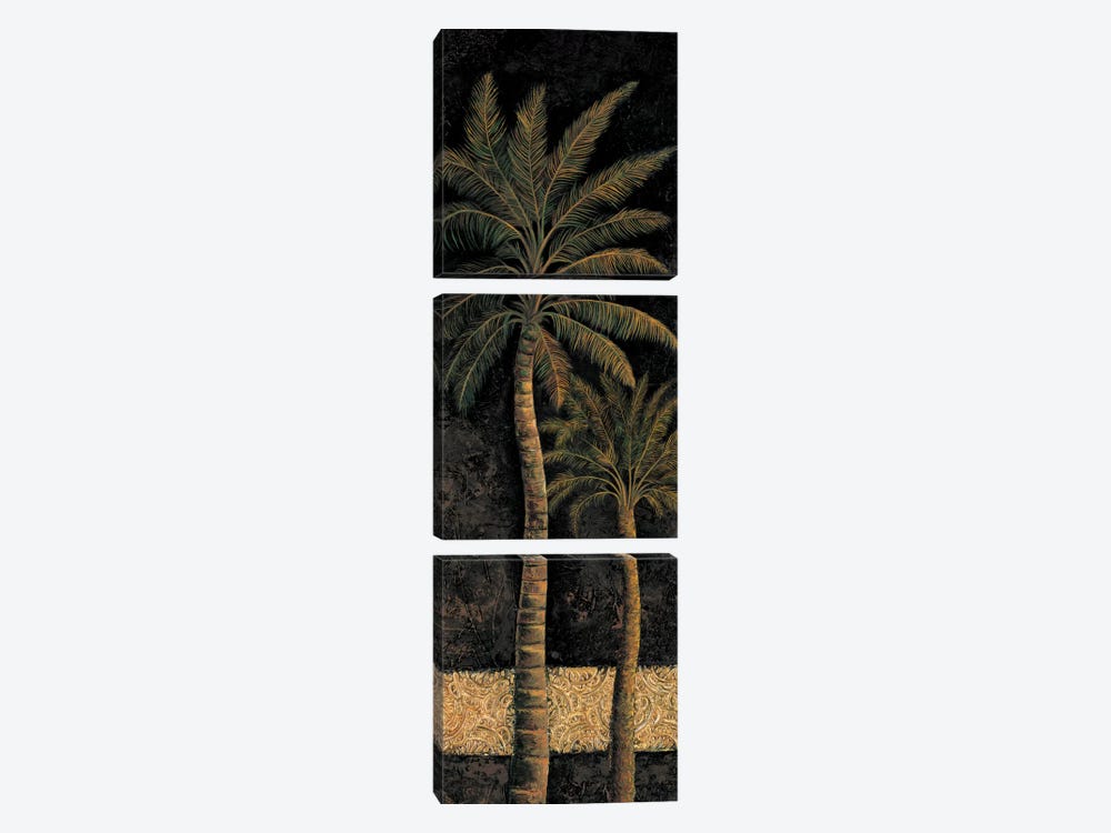 Dusk Palms II by André Mazo 3-piece Canvas Artwork