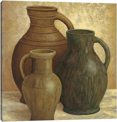 Vasi di terracotta Canvas Art Print - Pottery Still Life