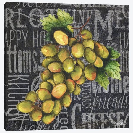Wine Grapes I Canvas Print #MBB4} by Mary Beth Baker Canvas Art Print