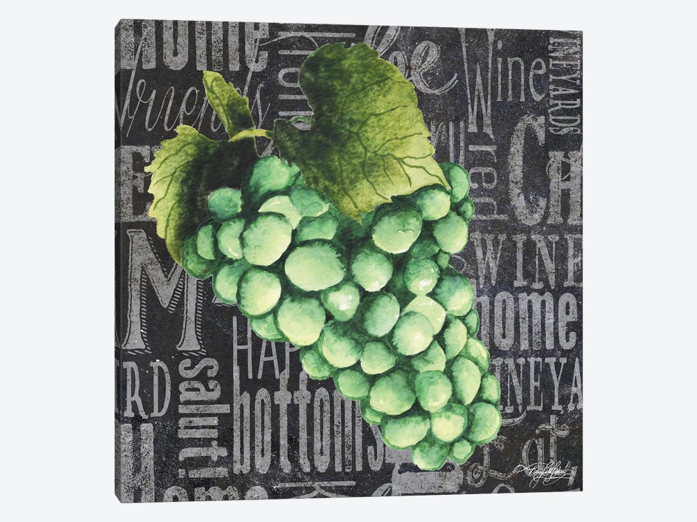 Wine Grapes II by Mary Beth Baker 1-piece Canvas Wall Art