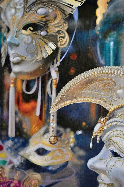 Mike Briscoe - Canvas Prints: Venetian Window by Mike Briscoe