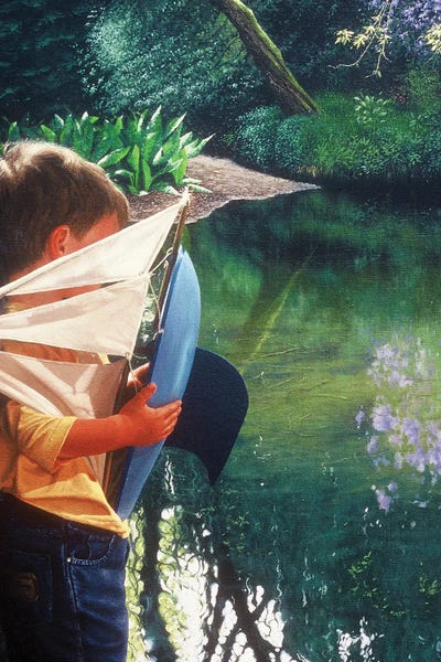 Mike Briscoe - Canvas Prints: Exploring Ponds by Mike Briscoe