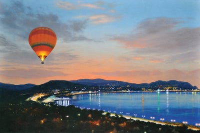 Mike Briscoe - Canvas Prints: Night Flight by Mike Briscoe