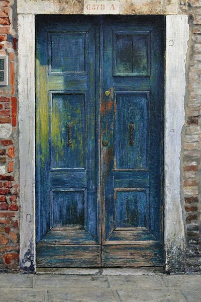 Mike Briscoe - Canvas Prints: Venetian Door by Mike Briscoe