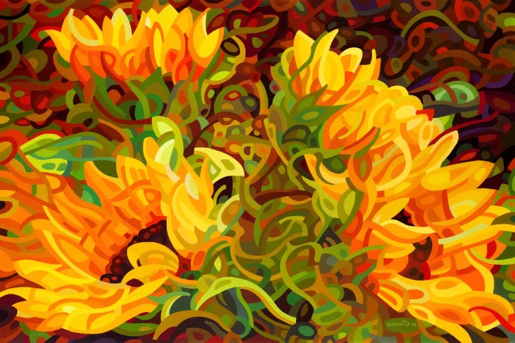 Four Sunflowers