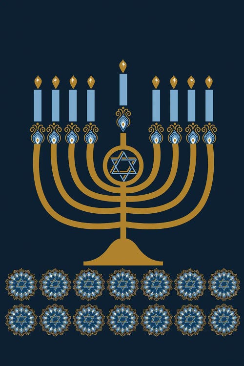 Menorah by Mary Beth Freet wall art