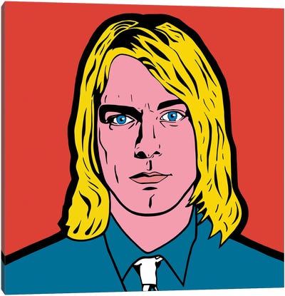 Kurt Cobain Canvas Art Print - Nirvana