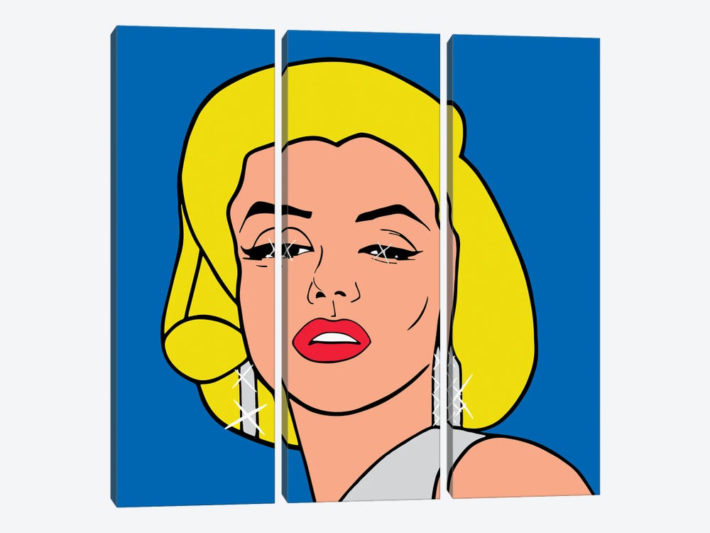 Marilyn Monroe by Mark Ben Harris 3-piece Canvas Artwork