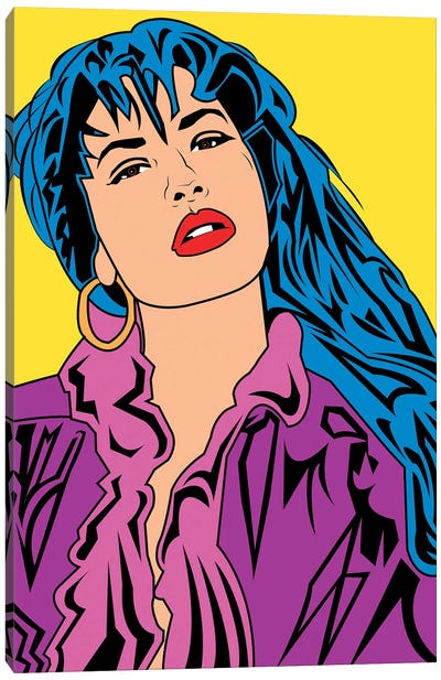 Selena Canvas Art Print - Pop Music Art