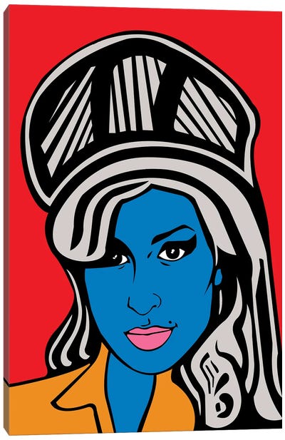 Amy Winehouse Canvas Art Print - Similar to Andy Warhol
