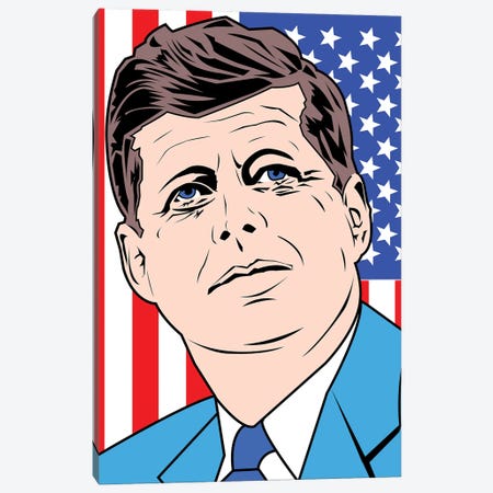 JFK Canvas Print #MBH21} by Mark Ben Harris Canvas Print