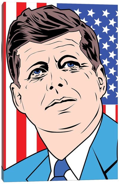 JFK Canvas Art Print - Mark Ben Harris