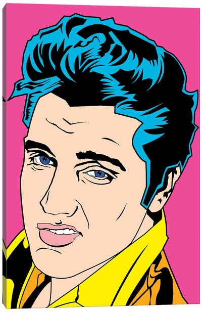 The King Canvas Art Print - Elvis Presley